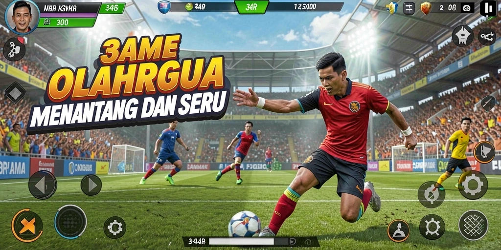 Tampilan gameplay seru dan mendebarkan di 34R.