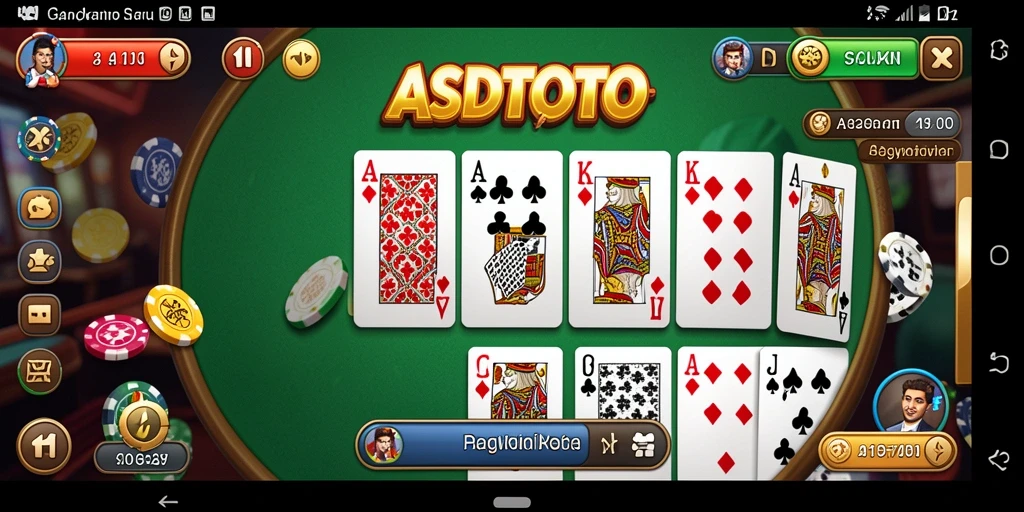Gameplay mendebarkan dari game Domino ASDTOTO.