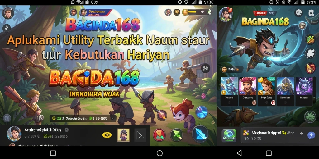 Tampilan aplikasi BAGINDA168 yang sederhana dan intuitif.