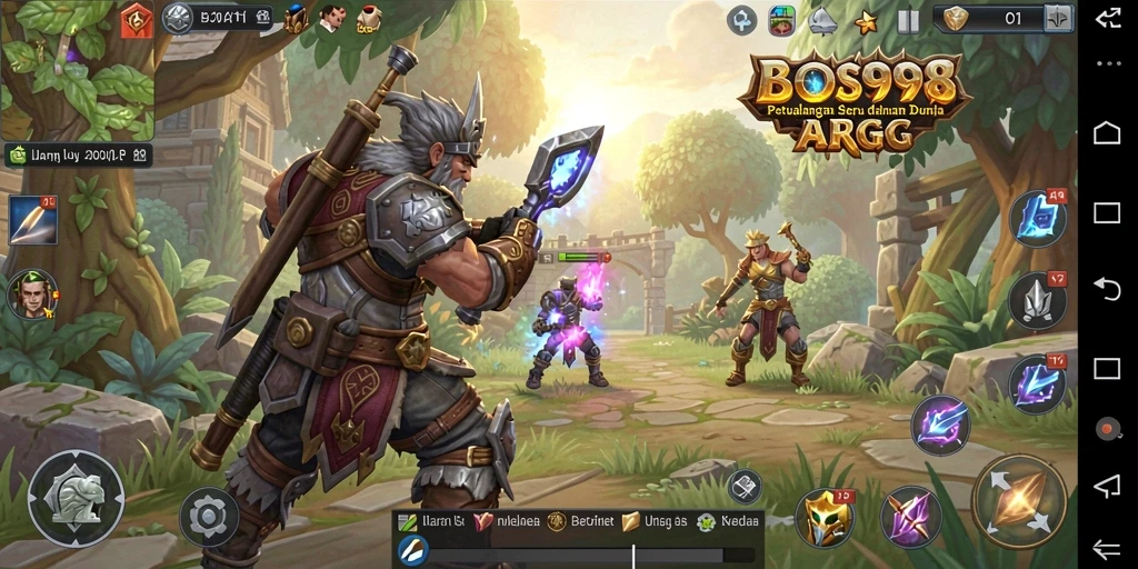 Tampilan gameplay ARPG Bos898 yang mendebarkan dan penuh aksi.