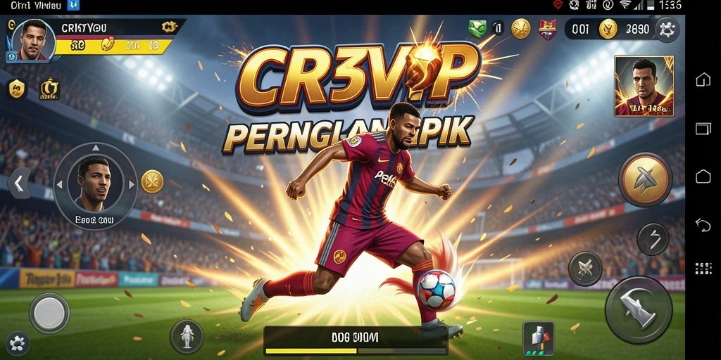 Tangkapan layar gameplay CR7VIP dengan aksi pertarungan yang menegangkan.