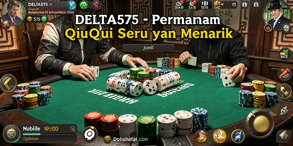 Screenshot utama DELTA575 menampilkan gameplay QiuQiu yang menegangkan.
