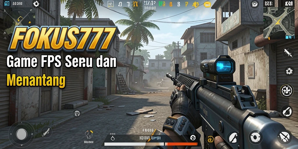 Screenshot gameplay FOKUS777 menampilkan pertempuran intens di medan perang.