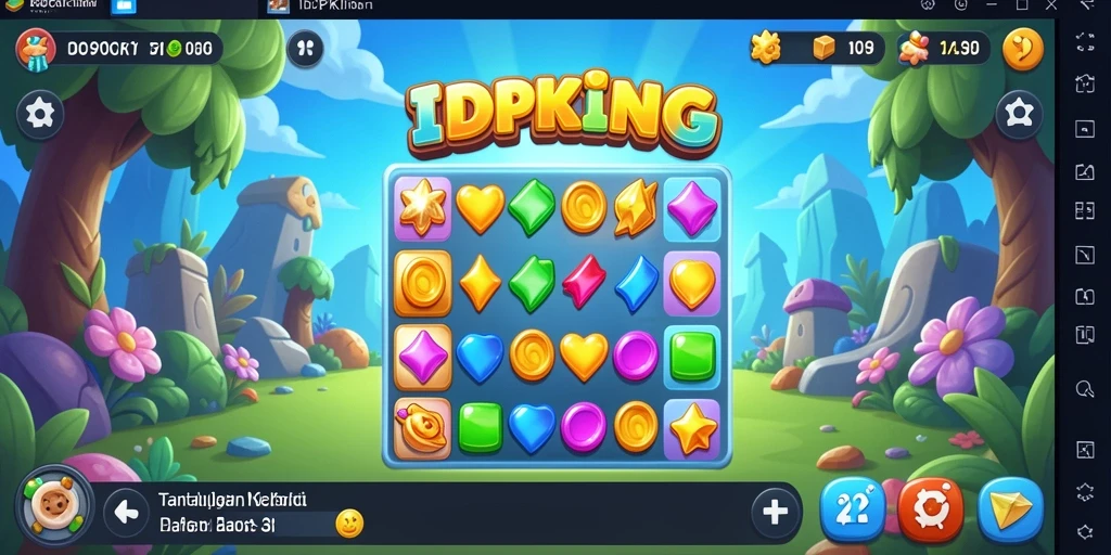 Tampilan seru dari gameplay IDPKING yang memikat.