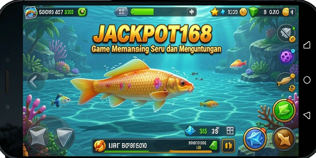 Tangkapan ikan besar dalam gameplay JACKPOT168.