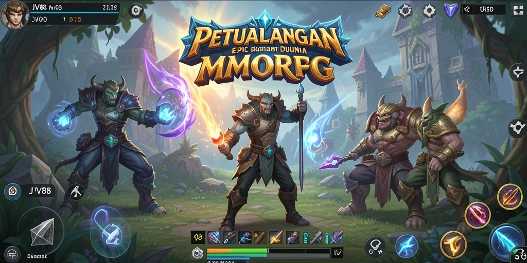 Gameplay JV88 yang seru dan menantang dalam dunia MMORPG.
