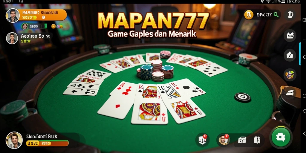 Tampilan gameplay seru dari MAPAN777 dalam permainan Gaple.