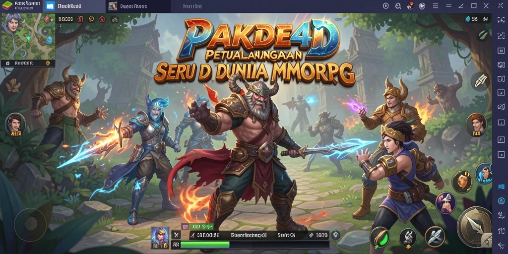 Screenshot gameplay PAKDE4D yang menunjukkan aksi petualangan epik.