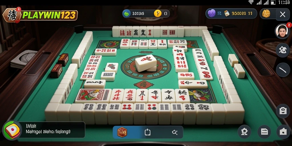 Screenshot utama PLAYWIN123 menampilkan gameplay Mahjong yang seru dan menantang.