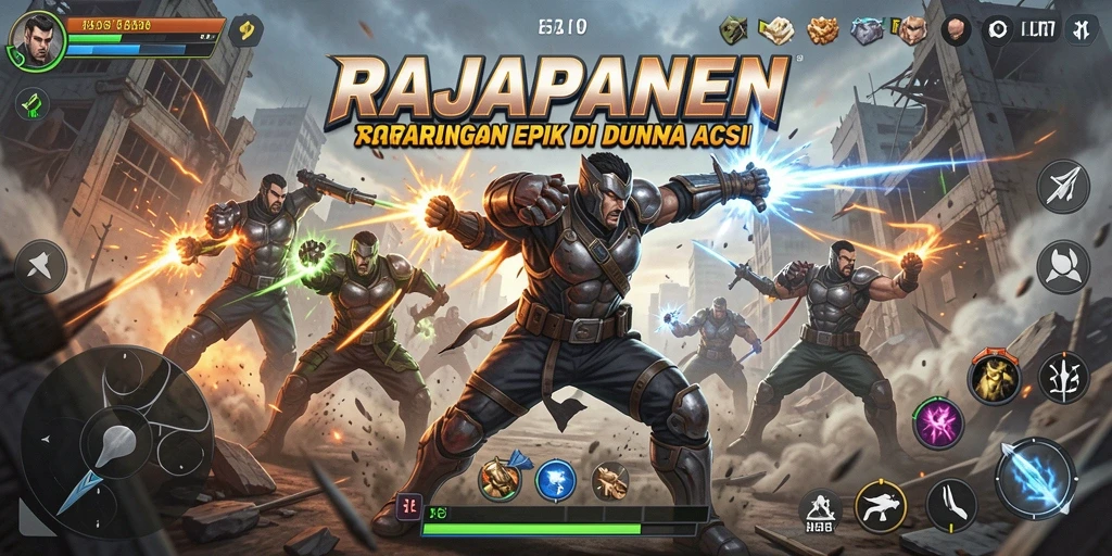 Tampilan aksi seru dalam gameplay RAJAPANEN yang mendebarkan.