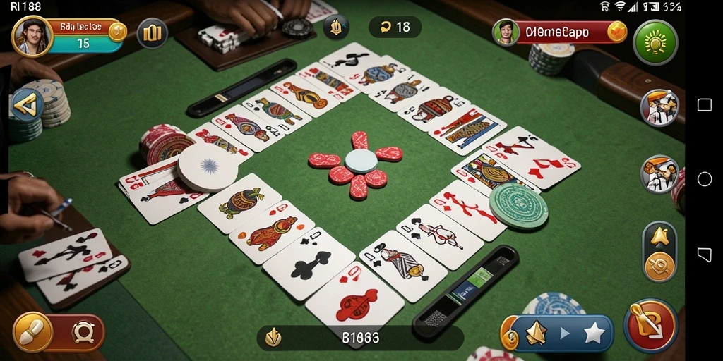 Tampilan gameplay Gaple yang menarik dan interaktif.