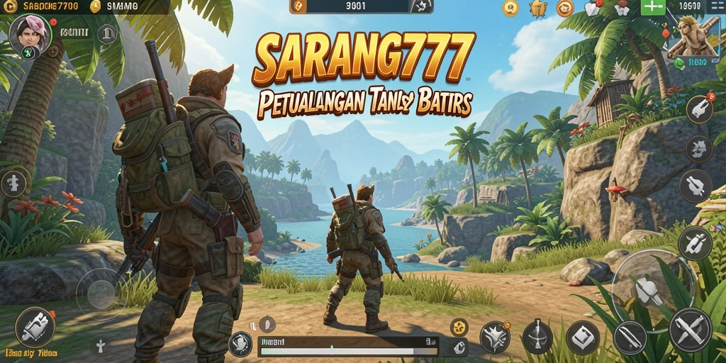 Screenshot utama SARANG777 menampilkan gameplay Open World yang mendebarkan.