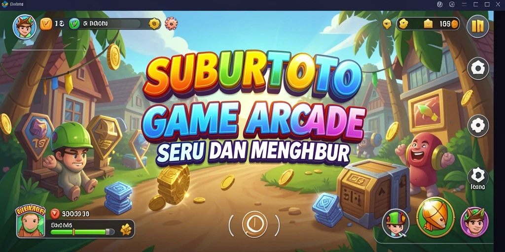Tampilan gameplay seru SUBURTOTO dengan berbagai rintangan.