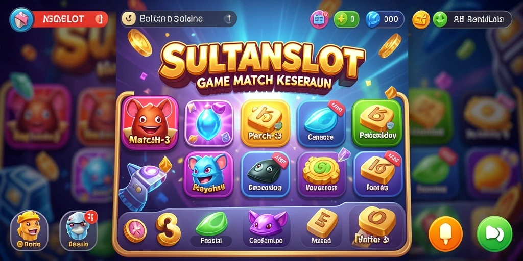 Tangkapan layar tampilan gameplay menampilkan keseruan SULTANSLOT.