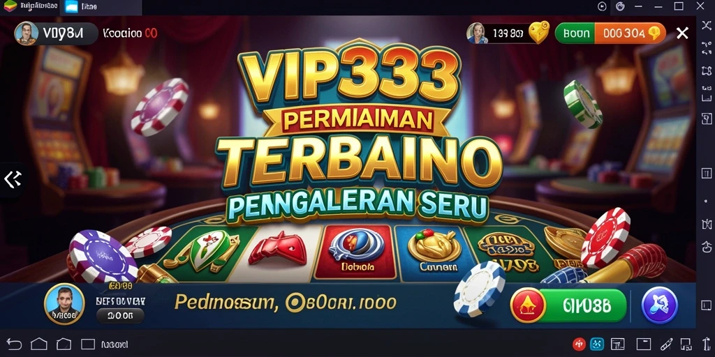 Tampilan gameplay yang menarik dari VIP333, mendalami suasana Kasino.