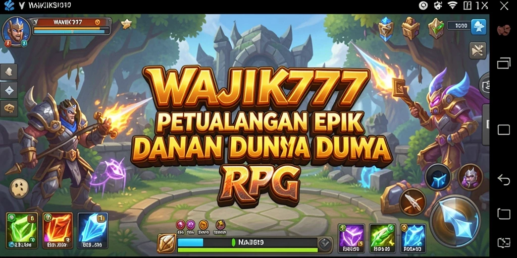 Screenshot WAJIK777 dengan tampilan gameplay RPG yang mengasyikkan.