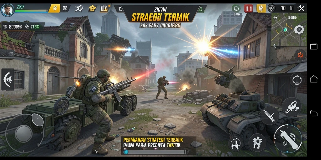 Tampilan gameplay ZK7 yang menegangkan dan berstrategi.